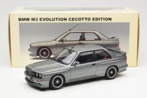 BMW M3 E30 Sport Evolution Cecotto Šedý AUTOart 1:18 70567 Kov – obrázok 8 z 8