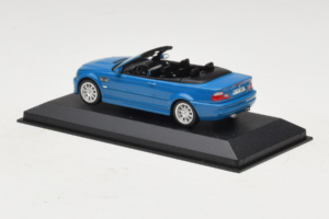 BMW M3 E46 Kabriolet Modrý Minichamps 1:43 BMW015 Kov – obrázok 3 z 4