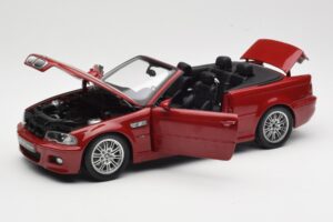 BMW M3 E46 Kabriolet Červený Kyosho 1:18 08505R Kov – obrázok 2 z 8