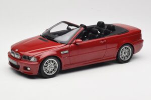 BMW M3 E46 Kabriolet Červený Kyosho 1:18 08505R Kov