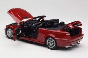 BMW M3 E46 Kabriolet Červený Kyosho 1:18 08505R Kov – obrázok 5 z 8