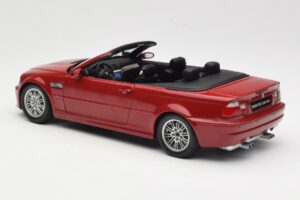 BMW M3 E46 Kabriolet Červený Kyosho 1:18 08505R Kov – obrázok 7 z 8
