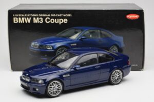 BMW M3 E46 Modrý Kyosho 1:18 08503BL Kov – obrázok 8 z 8
