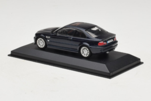 BMW M3 E46 Tmavomodrý Minichamps 1:43 80420009763-R1 Kov – obrázok 3 z 4
