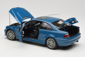 BMW M3 E46 Laguna Seca Blue AUTOart 1:18 70544 Kov – obrázok 5 z 8