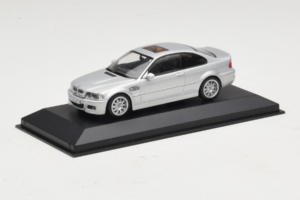 BMW M3 E46 Strieborný Minichamps 1:43 BMW013 Kov – obrázok 2 z 4