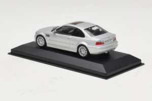 BMW M3 E46 Strieborný Minichamps 1:43 BMW013 Kov – obrázok 3 z 4