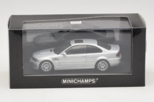 BMW M3 E46 Strieborný Minichamps 1:43 BMW013 Kov – obrázok 4 z 4