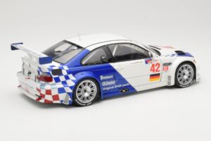 BMW M3 E46 GTR #42 J. Muller / J.J. Lehto ALMS 2001 Minichamps 1:18 80430139183 Kov – obrázok 3 z 8
