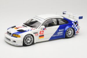 BMW M3 E46 GTR #42 J. Muller / J.J. Lehto ALMS 2001 Minichamps 1:18 80430139183 Kov