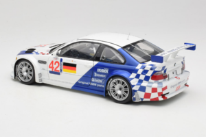 BMW M3 E46 GTR #42 J. Muller / J-J. Lehto ALMS 2001 Minichamps 1:18 80430139183-R1 Kov – obrázok 7 z 8