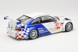 BMW M3 E46 GTR #42 J. Lehto / P. Ekblom ALMS 2001 Minichamps 1:18 100012142 Kov – obrázok 3 z 8