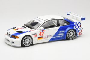 BMW M3 E46 GTR #42 J. Lehto / P. Ekblom ALMS 2001 Minichamps 1:18 100012142 Kov