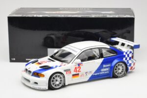 BMW M3 E46 GTR #42 J. Lehto / P. Ekblom ALMS 2001 Minichamps 1:18 100012142 Kov – obrázok 8 z 8
