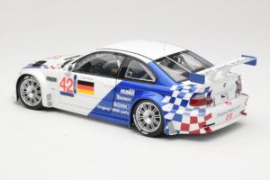 BMW M3 E46 GTR #42 J. Lehto / J. Muller ELMS 2001 Minichamps 1:18 100012192 Kov – obrázok 7 z 8