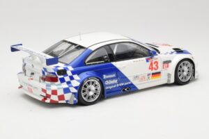 BMW M3 E46 GTR #43 D. Muller ALMS 2001 Minichamps 1:18 100012143 Kov – obrázok 3 z 8