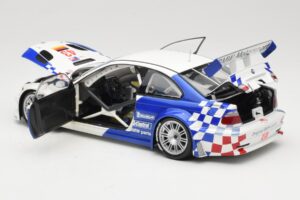 BMW M3 E46 GTR #43 D. Muller ALMS 2001 Minichamps 1:18 100012143 Kov – obrázok 5 z 8