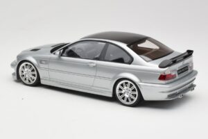 BMW M3 E46 GTR Strieborný Otto 1:18 OT1128 Živica – obrázok 5 z 6