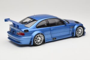 BMW M3 E46 GTR Street Modrý Minichamps 1:18 80430302540 Kov – obrázok 3 z 8