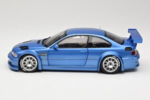 BMW M3 E46 GTR Street Modrý Minichamps 1:18 80430302540 Kov – obrázok 4 z 8