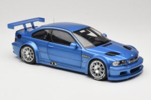 BMW M3 E46 GTR Street Modrý Minichamps 1:18 80430302540 Kov – obrázok 6 z 8