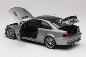 BMW M3 E46 GTR Street Strieborná Šedá Kyosho 1:18 08507S Kov – obrázok 5 z 8