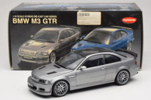 BMW M3 E46 GTR Street Strieborná Šedá Kyosho 1:18 08507S Kov – obrázok 8 z 8