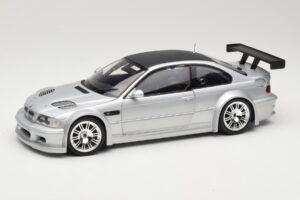 BMW M3 E46 GTR Street Strieborný With Carbon Roof Minichamps 1:18 100012102 Kov