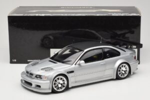 BMW M3 E46 GTR Street Strieborný With Carbon Roof Minichamps 1:18 100012102 Kov – obrázok 8 z 8