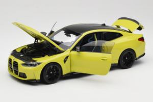BMW M4 G82 Žltý Dealerská Edícia Minichamps 1:18 80435A51949-R1 Kov – obrázok 2 z 10