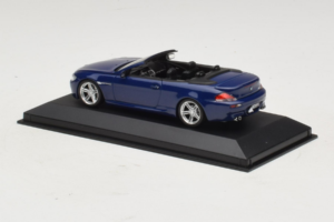 BMW M6 E64 Kabriolet Blue Metallic Minichamps 1:43 BMW017 Kov – obrázok 3 z 4