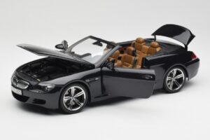 BMW M6 E64 Kabriolet Sapphire Black Kyosho 1:18 80430417424 Kov – obrázok 2 z 9