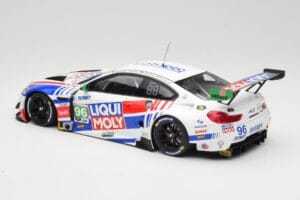 BMW M6 GT3 F13 #96 Turner Motorsport B. Auberlen / R. Foley Class Winner Petit Le Mans 2019 Minichamps 1:18 153192696 Kov – obrázok 5 z 6