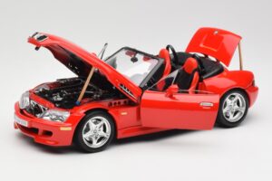 BMW Z3 E36/7 Roadster Červený Bburago 1:18 3349 Kov – obrázok 2 z 8