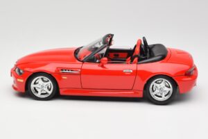BMW Z3 E36/7 Roadster Červený Bburago 1:18 3349 Kov – obrázok 4 z 8