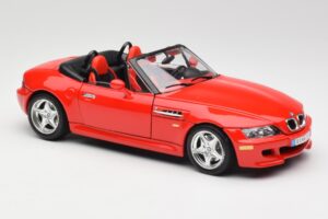 BMW Z3 E36/7 Roadster Červený Bburago 1:18 3349 Kov – obrázok 6 z 8