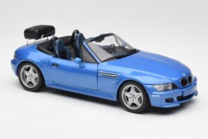 BMW Z3 M Roadster S Nosičom Batožiny Modrý Metalický UT Models 1:18 20416 Kov – obrázok 6 z 8