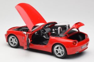BMW Z4 E85 Roadster Červený Bburago 1:18 34046 Kov – obrázok 5 z 8