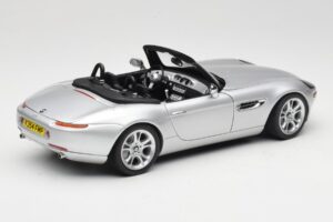 BMW Z8 E52 Kabriolet Strieborný Kyosho 1:18 80432411551 Kov – obrázok 3 z 8