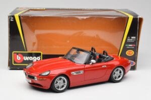BMW Z8 E52 Červený Metalíza Bburago 1:18 18-12032 Kov – obrázok 8 z 8