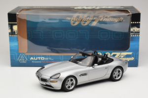 BMW Z8 Strieborný 007 The World Is Not Enough AUTOart 1:18 70511 Kov – obrázok 8 z 8