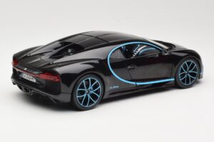 Bugatti Chiron Čierny & Modrý Bburago 1:18 18-11040BK Kov – obrázok 3 z 8