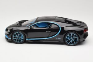 Bugatti Chiron Čierny & Modrý Bburago 1:18 18-11040BK Kov – obrázok 4 z 8