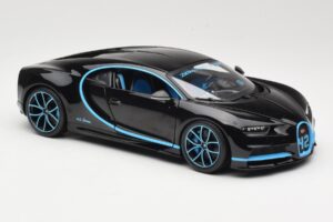 Bugatti Chiron Čierny & Modrý Bburago 1:18 18-11040BK Kov – obrázok 6 z 8