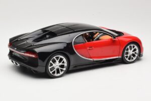 Bugatti Chiron Čierny & Červený Bburago 1:18 18-11040 Kov – obrázok 3 z 8