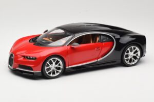 Bugatti Chiron Čierny & Červený Bburago 1:18 18-11040 Kov