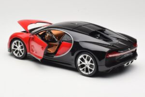 Bugatti Chiron Čierny & Červený Bburago 1:18 18-11040 Kov – obrázok 5 z 8