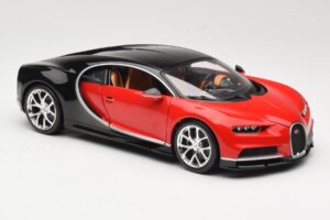 Bugatti Chiron Čierny & Červený Bburago 1:18 18-11040 Kov – obrázok 6 z 8