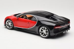 Bugatti Chiron Čierny & Červený Bburago 1:18 18-11040 Kov – obrázok 7 z 8