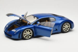 Bugatti EB 18.3 Chiron Modrý AUTOart 1:18 70911 Kov – obrázok 2 z 8